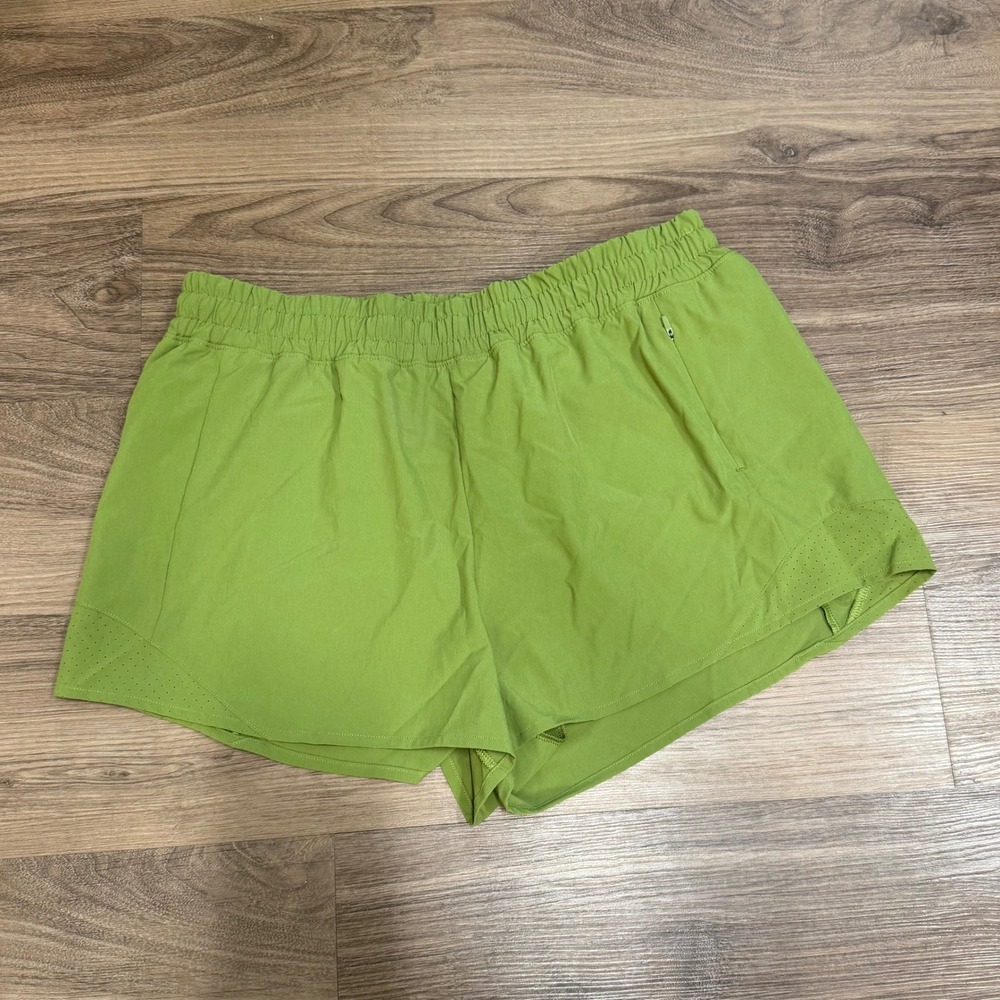 Calia Run Collection Mid-Rise Infinity Short Green 3 Inch Inseam Relaxed Fit NEW